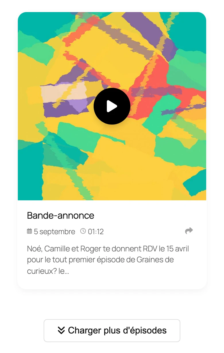 La mise en page Mosaïque sur un téléphone.