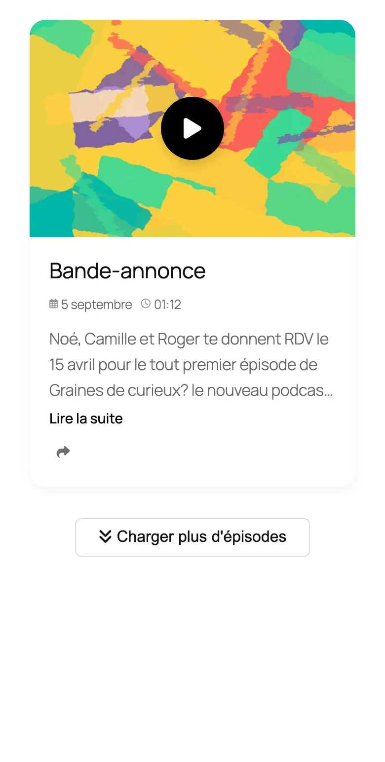 La mise en page Spotlight sur un téléphone.